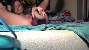 riding my toys with pussy and ass (tattooed)