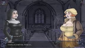 Hentai Nuns With Big Boobs And Thicc Asses Seduce Monsters In Church Delirium