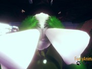 Furry Yaoi 3D - White Rabbit Blowjob to Dragon