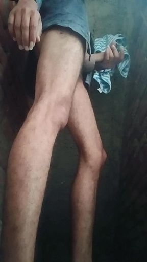 The hot guy showed off the whole.