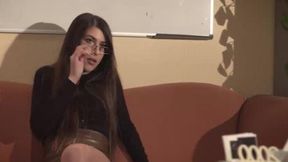 Sexy secretary participates in a hot threesome with her boss for a wild pussy&#x270C; workout