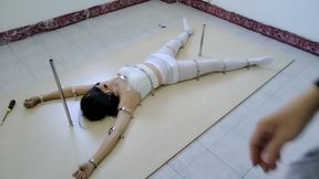 Asian Girl Bolted Down