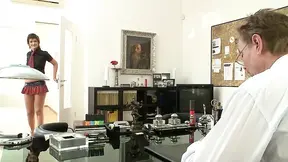 Hot brunette anal fuck with the boss