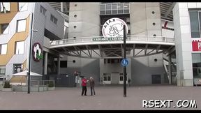 Horny old chap gets it on in the amsterdam redlight district