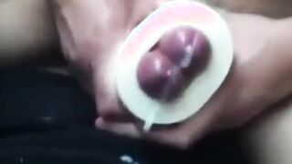 Twinks Playing with a Cock Sleeve and Cumming Hard