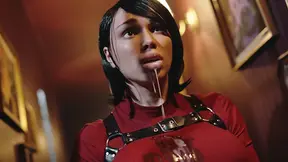 Evil temptress in red cosplay gets big ass anal fucked