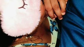 Indian Bhabhi sucking Brother in law big dick till cum in her mouth yummy ! Close up blowjob video