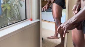 BBC Stroker: Hot Guy Cums at Apartment Window