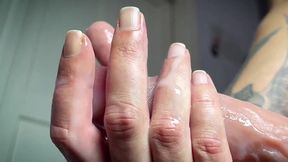 Big cock handjob destroys MILF stepmom creampie cumshot