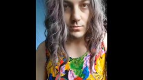 Playful Sissy Laughing While Being Naughty And Cute