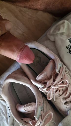 My wife's cumshot shoes 2