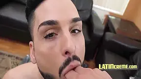 Latino Twink Loves Getting On His Knees 8 Min