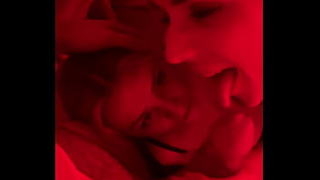 Alice &amp_ Eve Sweet Sensual Threesome Fuck With Stranger and Cum Load Swap