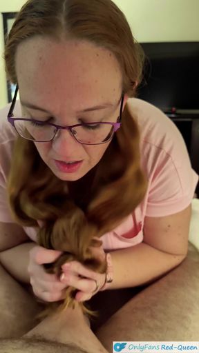 POV Pigtail Hairjob by Hot Long Haired Ginger Redhead