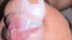 Satule ne Beta ko lund chosa jab uski gf ne breakup kar dia - Sloppy Blowjob &amp; Cum Wild