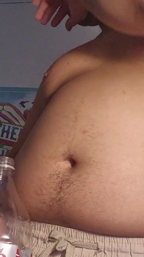 Belching and Rubbing My Gut with Oil