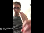 NERDY GLASSES, BIG COCK