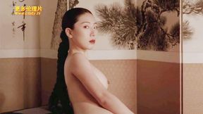Horny samurais making love with extra-hot Geishas in Asian film