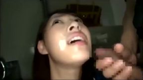 Japanese Angel Sucks Off the Whole Squad