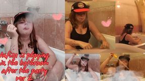 Anfisa is Playing in the Bathroom after Party double angle (Trash vid)