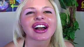 Chesty blonde Andi Anderson jerks off Mr POV with her hands