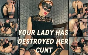 Mister, It Seems Your Lady Has Destroyed Her Cunt