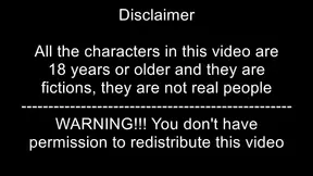 Cheating wife cutie gets nasty in 3D cartoon theater room