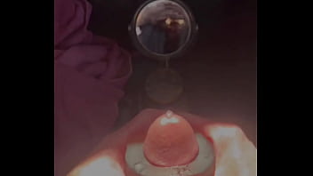 Broke condom, cumshot