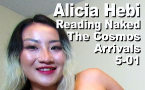 Alicia Hebi reading naked The Cosmos Arrivals PXPC1051