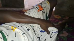 I discreetly show a glimpse of my big black cock