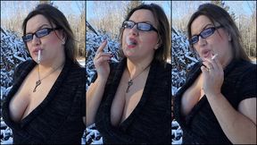 Smoking Sweater and Crisp Winter Dangles