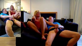 Latest Live Sex Show, Gigi and Dave, Shemale and Man Couple, POV, Behind the Scene, Webcam Sex, 02.09.2025 P2