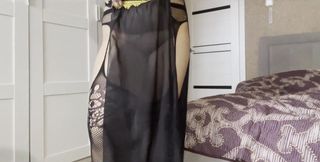 Arab Girl Zalifah Dances Erotic Dance and Caresses Very Wet Pussy