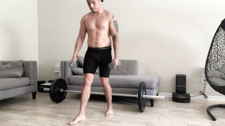 Super Hot Sweat-Soaked Uber-Sexy Home Exercise