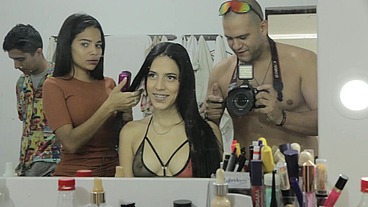 Behind the scenes. HELEN STAR, VALERY WATSON, MICHELLE ANDERSON. LTP071