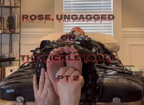 Rose Ungagged on The Tickle Table Pt 2