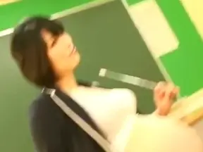 Japanese Teacher Tempts Student with Her Sexy Tits and Hot MILF Body