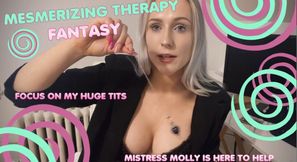 Mesmerizing Cleavage Therapy-Fantasy with Mistress Molly