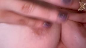 Sensual Tit Play Massage and Saliva Tease