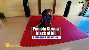 Pamela Strong black gi bjj beatdown domination