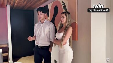 I WANT TO TRY THE BED WITH THE REAL ESTATE AGENT! - AMBAR PRADA