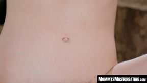 Stepmom delights in a steamy sixty nine with young lesbos