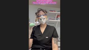 3 min POV Hygienist Luna is VERY unhappy that you haven’t been flossing and not taking care of your oral hygiene, so I have to teach you a lesson so I shove shove in your mouth!