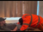 OnlyFans couple builder Danny and Scally Lachlan fuck hard