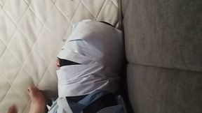 Foot smelling at the end of the bed (From above)