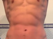 Big soft  cock - thick large cock - Japanese guy jelqing big balls