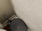 Quick piss in the toilet