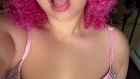 Cute 18yo goes Goth with big natural boobs and thick ass