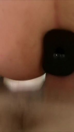 Horny wife with anal plug in her ass wants orgasm and fuck in doggy   Clip 1