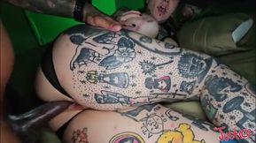 Huge Tit Tatted Babe Rosa Loves BBC POV Wbts